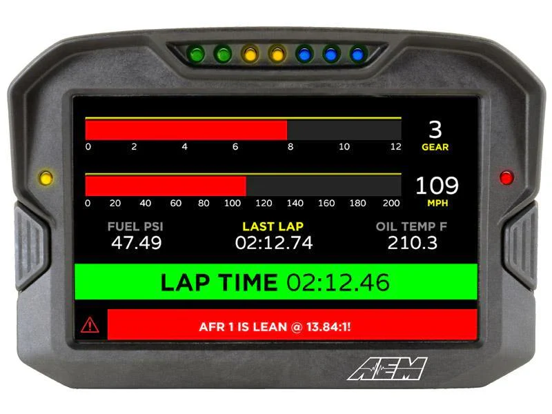 AEM Electronics CD-7LG Carbon Logging Display w/ GPS - Image 4