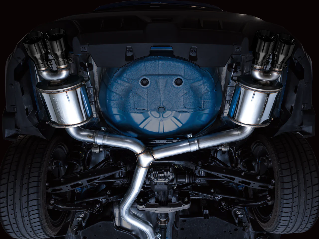 AWE Touring Edition Catback Exhaust w/ Diamond Black Tips 2022-2026 WRX - Image 13