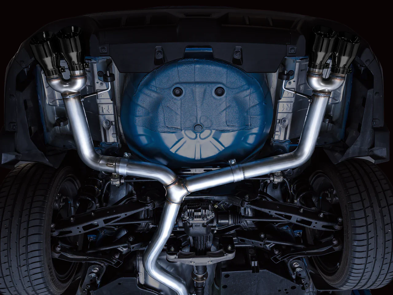 AWE Track Edition Catback Exhaust w/ Diamond Black Tips 2022-2026 WRX - Image 10