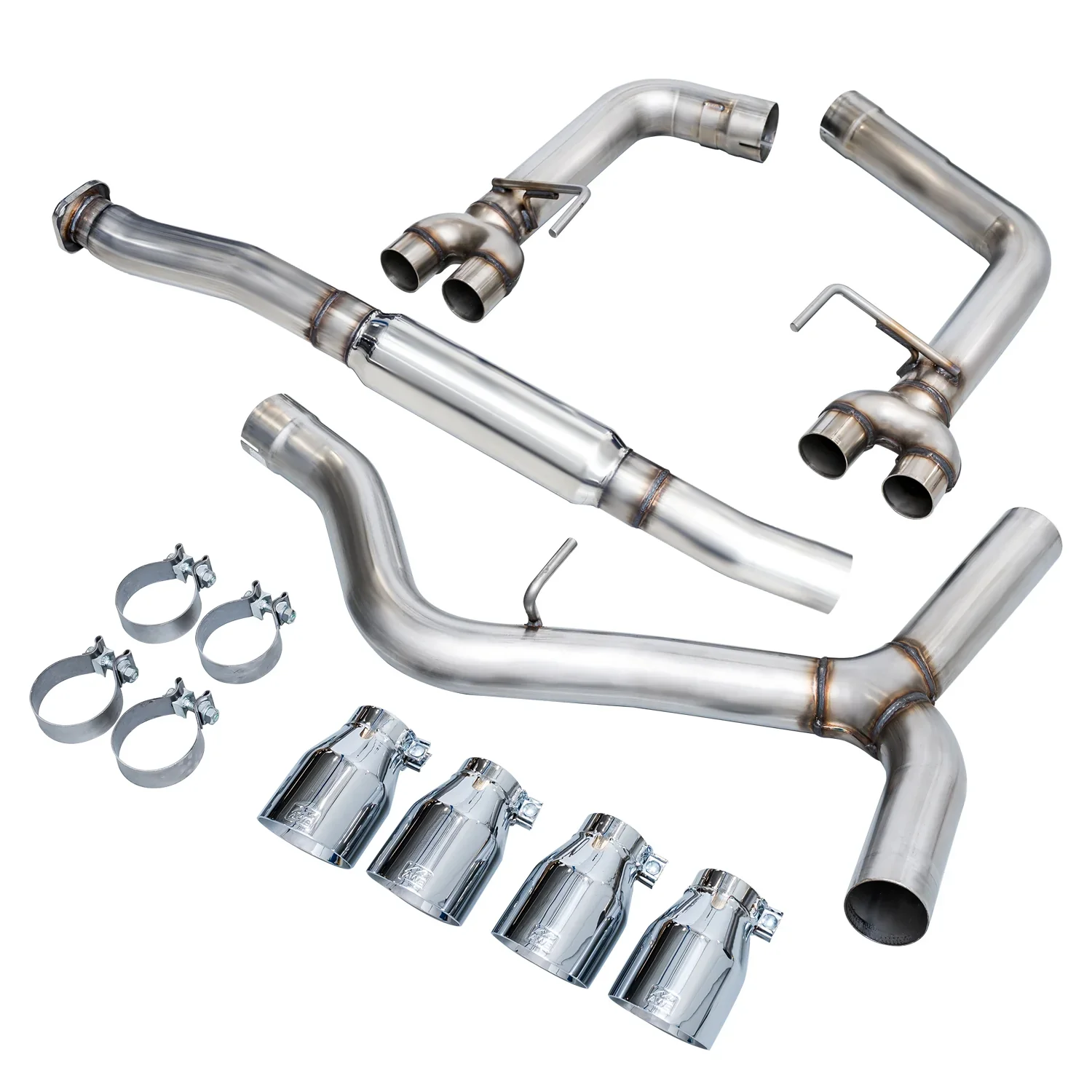 AWE Track Edition Catback Exhaust w/ Chrome Silver Tips 2011-2021 WRX / 2011-2021 STI - Image 4