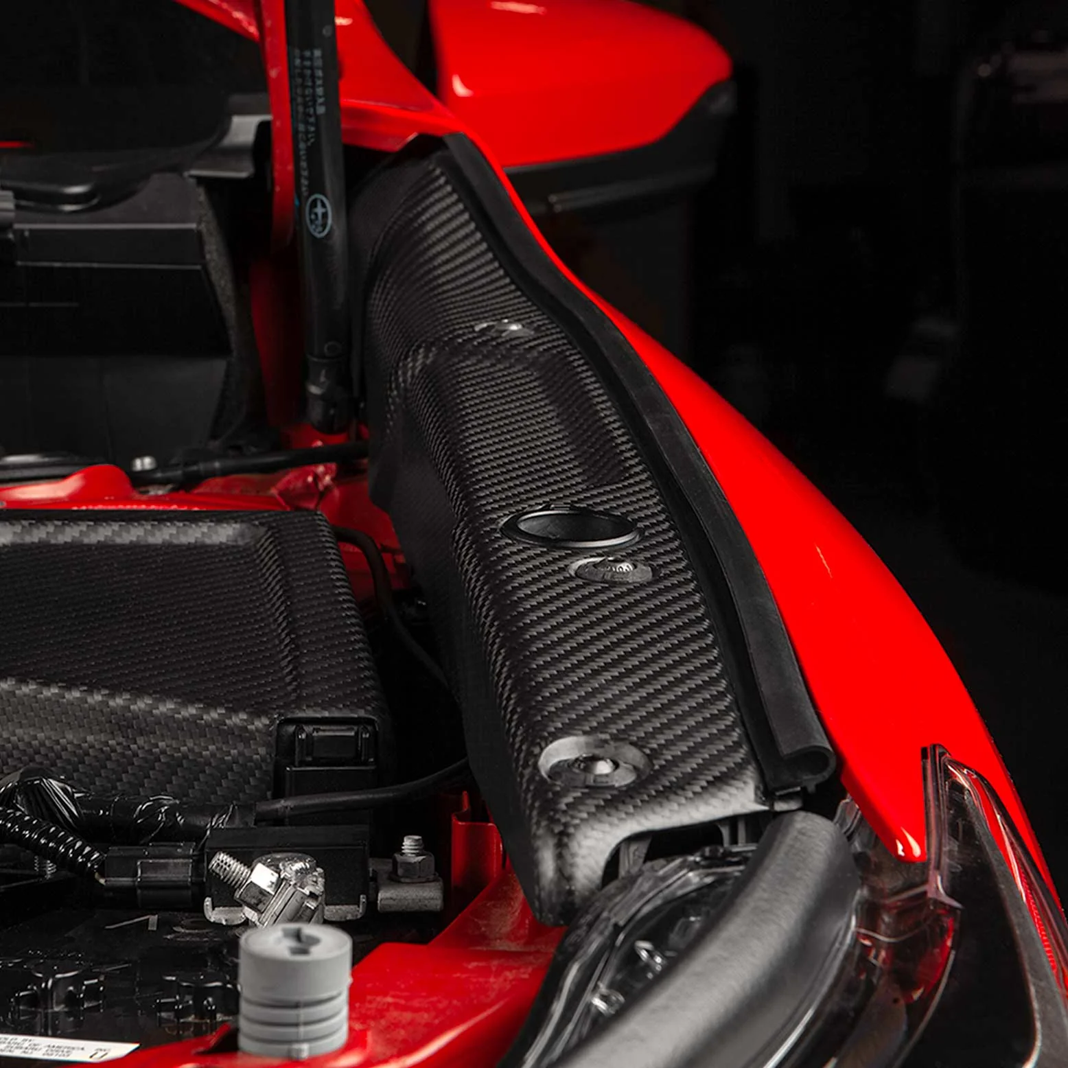 COBB Tuning Redline Matte Carbon Fender Shrouds 2022-2026 WRX - Image 7