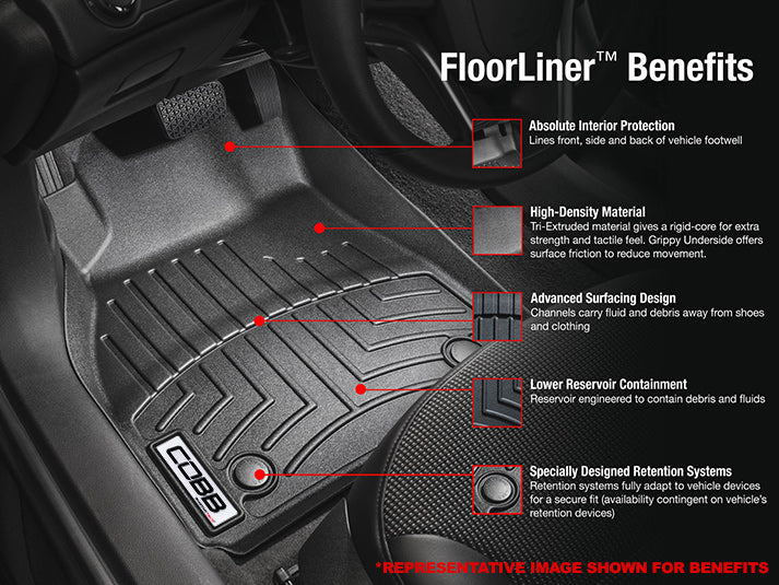 COBB x WeatherTech Front Floorliner 2022+ WRX - Image 3