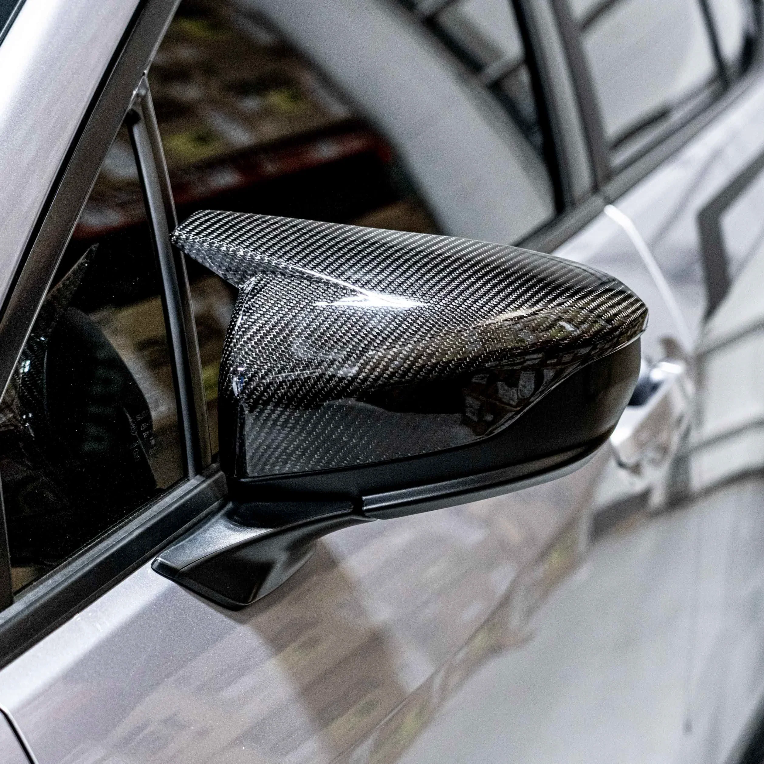 Compressive Tuning Arrowhead Carbon Fiber Mirror Caps 2022+ WRX - Image 5