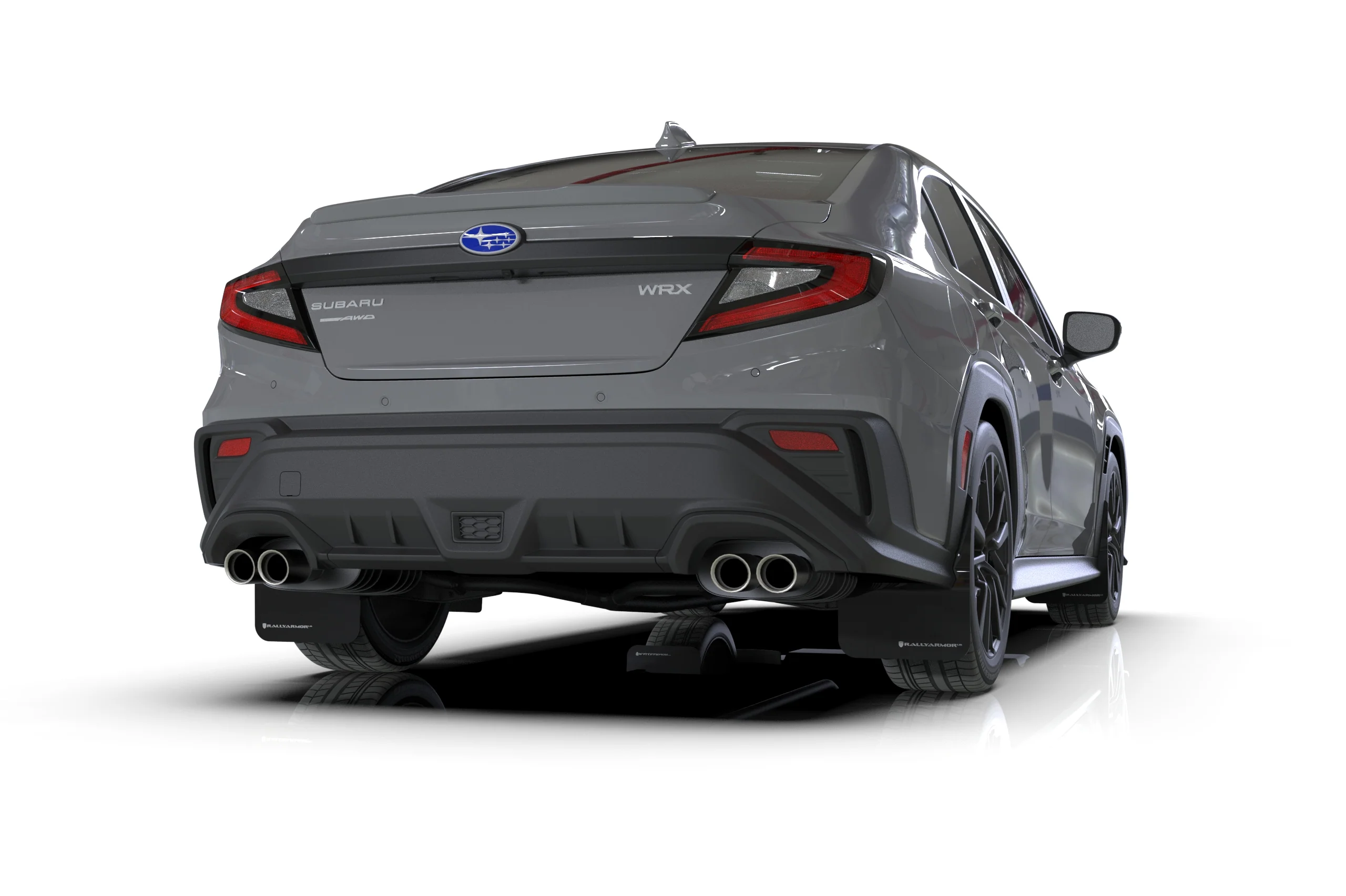 Rally Armor Black UR Mud Flap Dark Grey Logo 2022+ WRX - Image 5