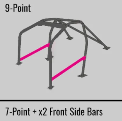 Cusco Gloss Black Roll Cage 2015-2021 WRX/STI - Image 13