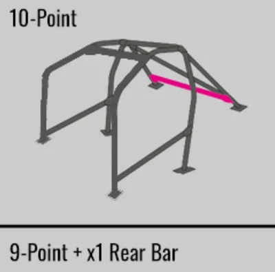 Cusco Gloss Black Roll Cage 2015-2021 WRX/STI - Image 14