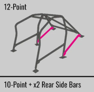 Cusco Gloss Black Roll Cage 2015-2021 WRX/STI - Image 16