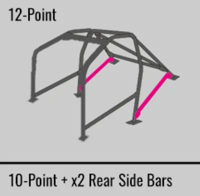 Cusco Gloss Black Roll Cage 2015-2021 WRX/STI - Image 17