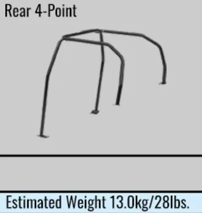 Cusco Gloss Black Roll Cage 2015-2021 WRX/STI - Image 4