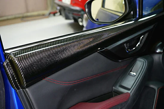 MSP Carbon Fiber Front Door Trim Cover 2022+ WRX - Image 3