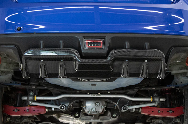 OLM A1 Style Carbon Fiber Rear Diffuser 2015-2021 WRX / 2015-2021 STI - Image 2
