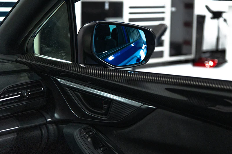 OLM Blue Wide Angle Convex Mirrors (Turn Signals and Defrosters) 2022-2026 WRX - Image 4
