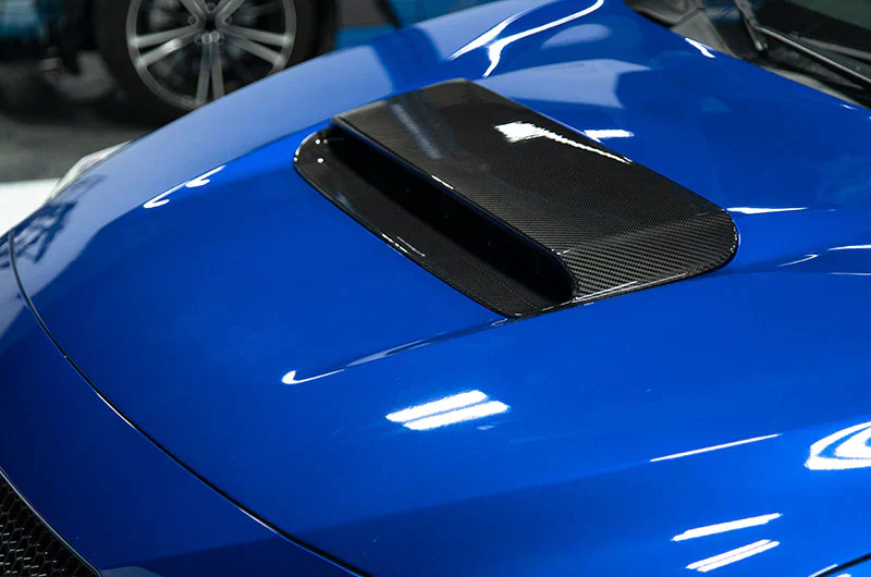 OLM LE Carbon Fiber Hood Scoop Cover 2022-2026 WRX - Image 3