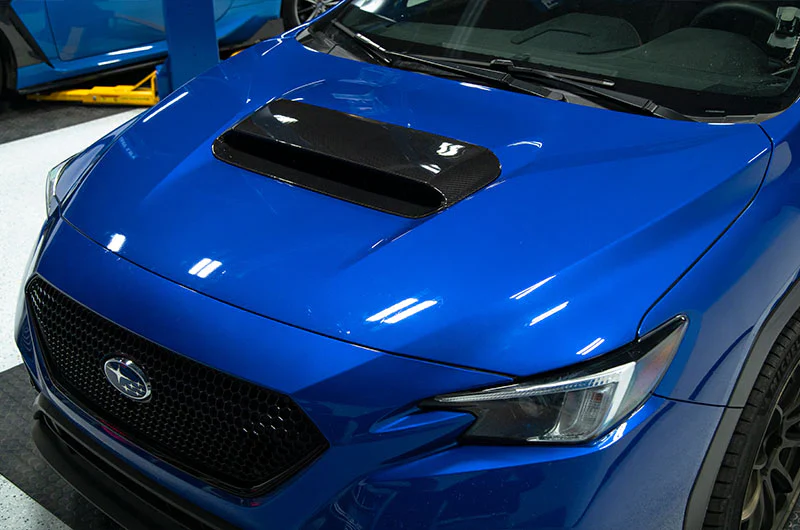 OLM LE Carbon Fiber Hood Scoop Cover 2022-2026 WRX - Image 4
