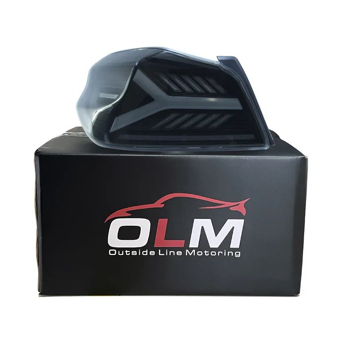 OLM Y-Spec LED Taillights Smoke Lens White Optic 2015-2021 WRX/STI - Image 3