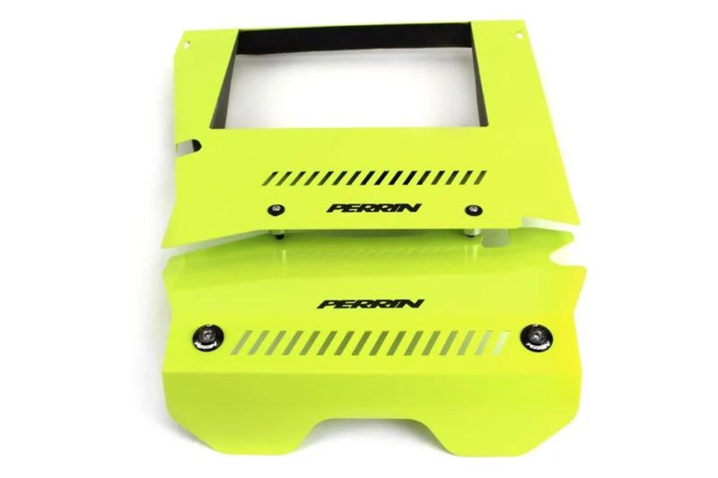 Perrin Neon Yellow Intercooler Shroud 2015-2021 WRX - Image 2