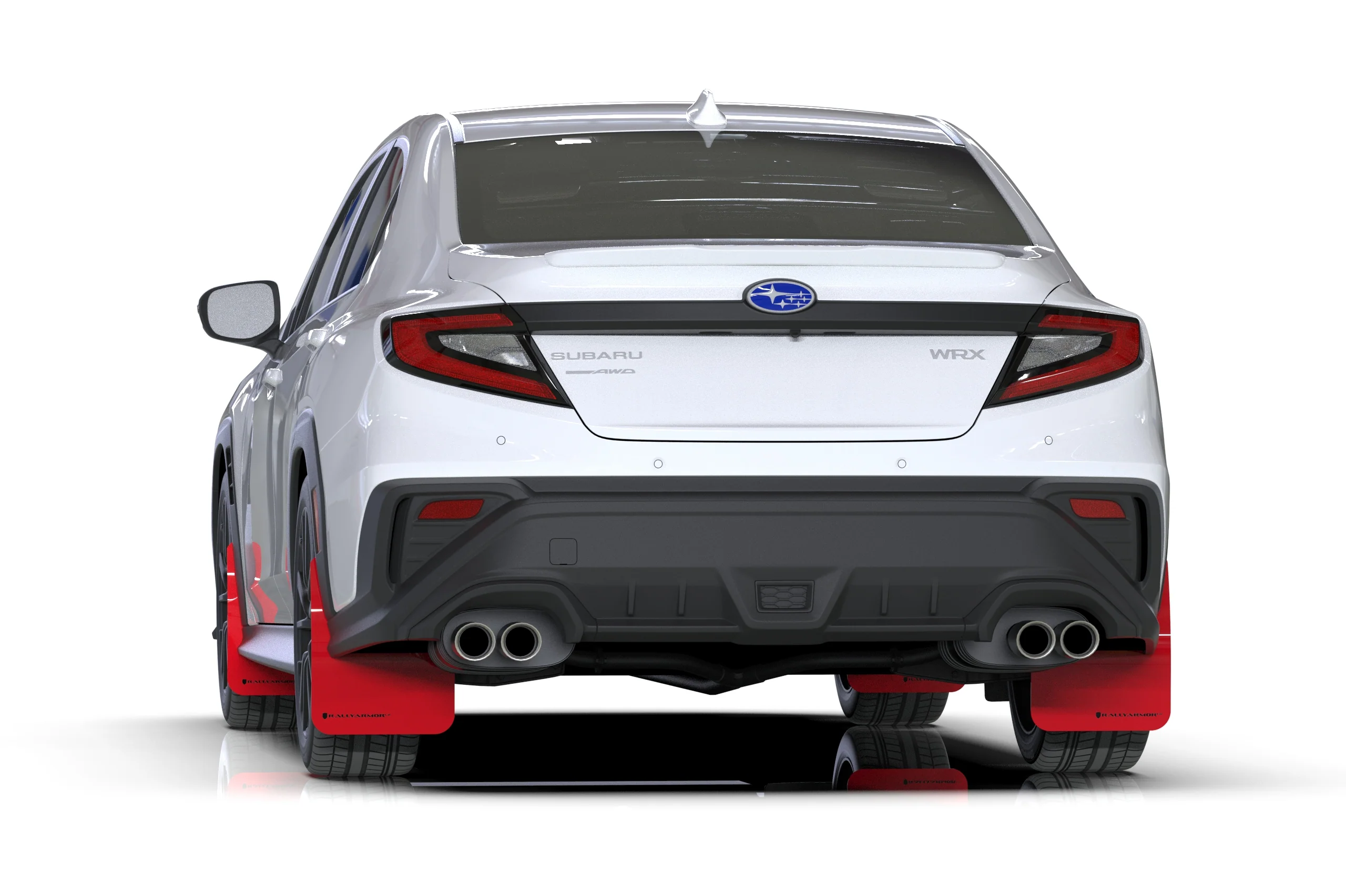 Rally Armor Red UR Mud Flap Black Logo 2022+ WRX - Image 3