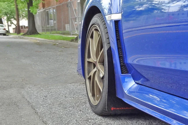 Rally Armor Red UR Mud Flap White Logo 2015-2021 WRX/STI - Image 5