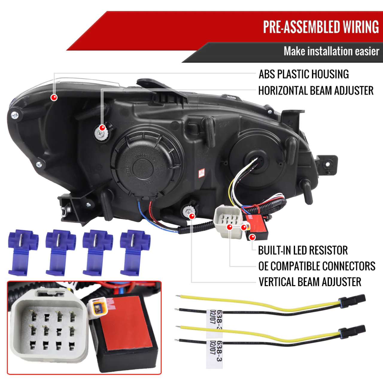 Spec-D Tuning Sequential LED Headlights 2015-2021 WRX/STI - Image 10