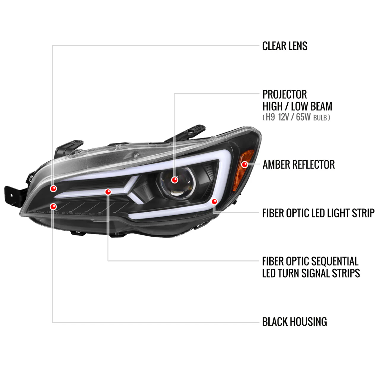 Spec-D Tuning Sequential LED Headlights 2015-2021 WRX/STI - Image 11