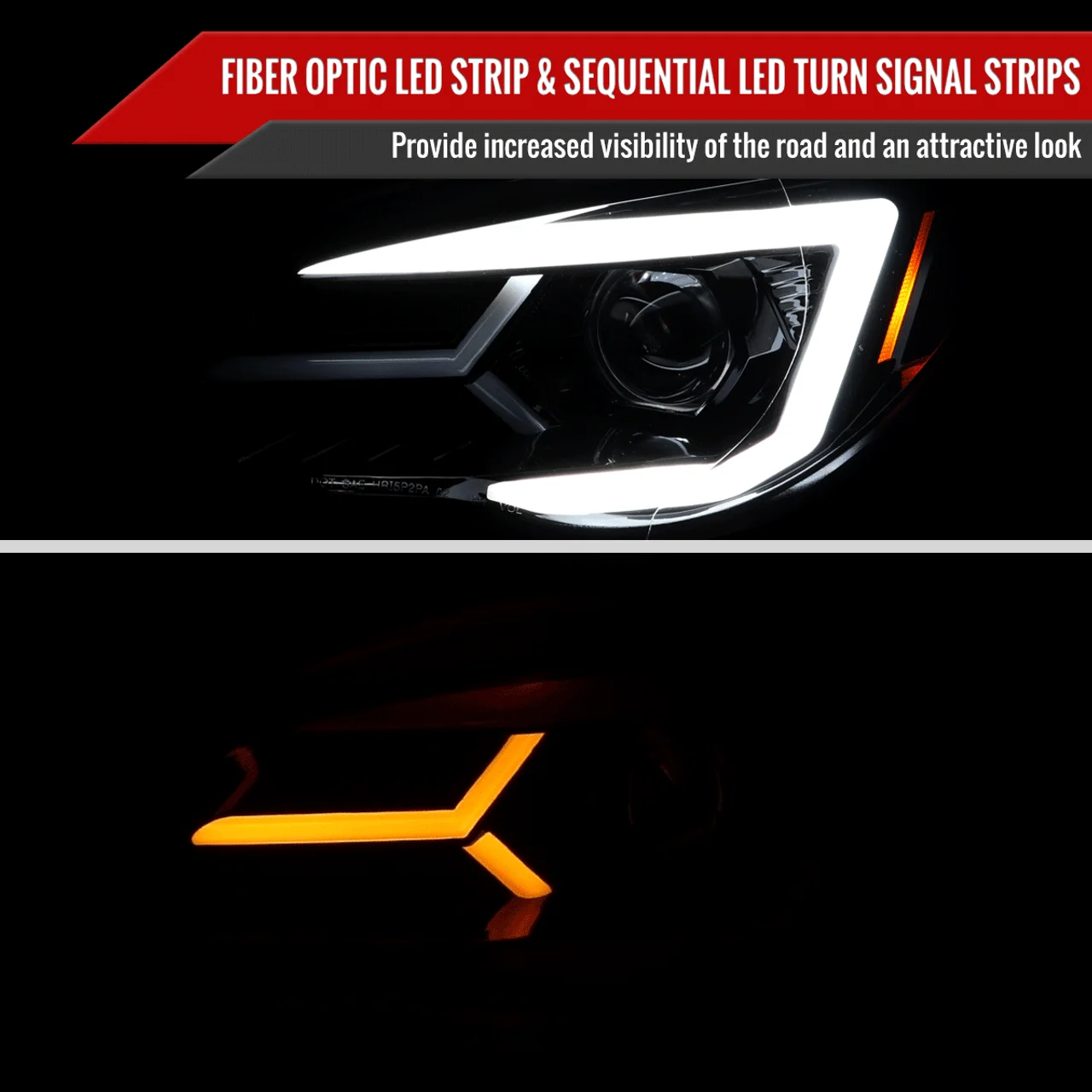 Spec-D Tuning V2 Sequential LED Headlights 2006-2007 WRX/STI - Image 5