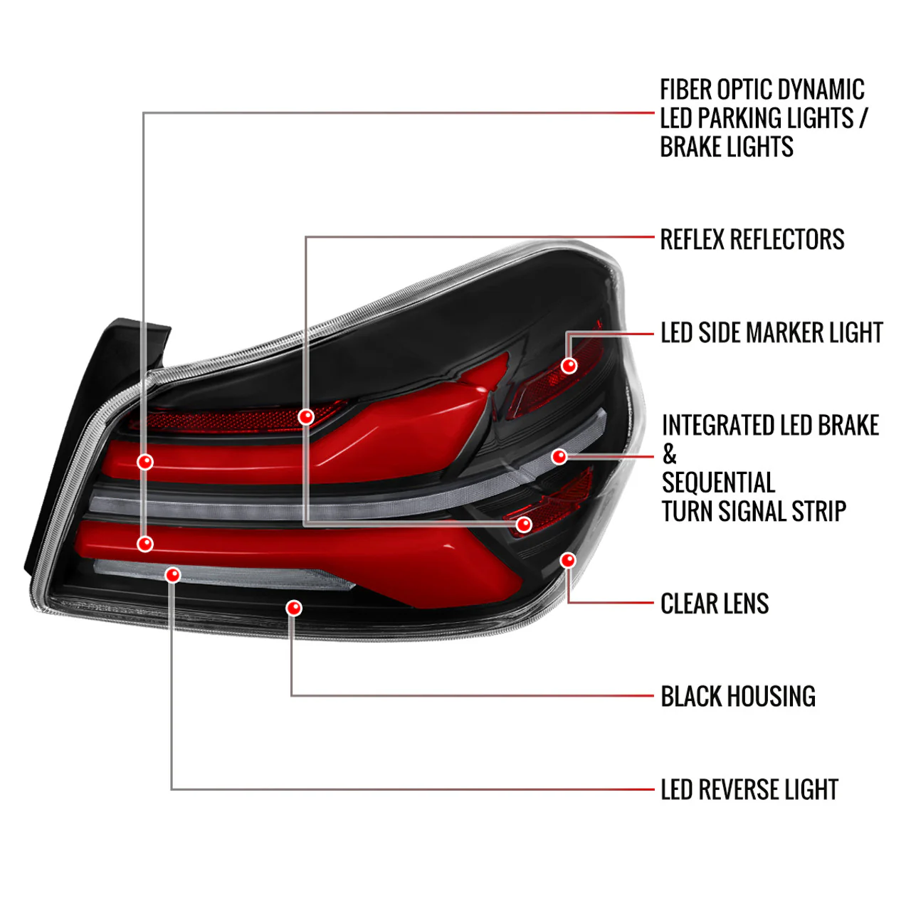 Spec-D V2 Sequential LED Tail Lights 2015-2021 WRX/STI - Image 12